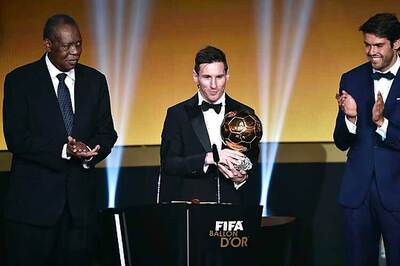 Lionel Messi wins FIFA Ballon d'Or award for fifth time