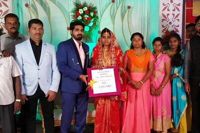 'Together We Say No CAA & No NRC': Couple in Tamil Nadu Receive Wedding Gift With a Message