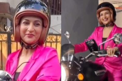 Divyanka Tripathi Rides Bike Sporting Hot Pink Pantsuit in Viral Video; Fans Say ‘Inspiration for Many’