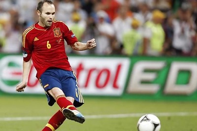 Spain medio Iniesta named best Euro 2012 player