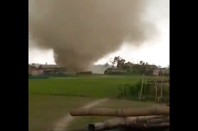 Assam Tornado: Low-Intensity Twister Caught on Camera in Barpeta District | WATCH