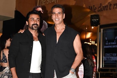 Akshay Kumar Twins With Suriya in Black at Sarfira Screening; Jyotika Joins Them | Photos