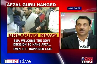 BJP welcomes Afzal Guru's execution