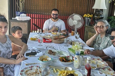 Saif Ali Khan, Sharmila Tagore, Soha Ali Khan, Others Enjoy Poolside Brunch and Miss Kareena Kapoor