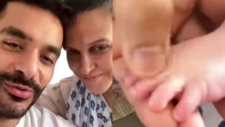 Watch: Angad Bedi, Neha Dhupia Share a Glimpse of Their Baby Boy