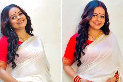 Devoleena Bhattacharjee Radiates Pregnancy Glow In Traditional White Saree