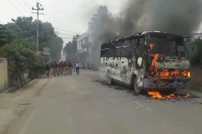 Violent Protests in Allahabad Over Killing of Dalit Student, Bus Set on Fire