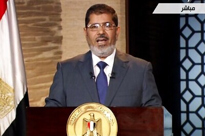 Thousands gather in Cairo to support Mohamed Mursi
