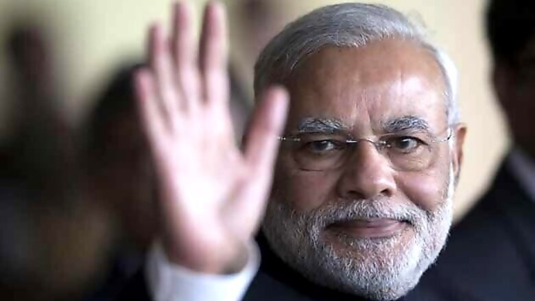 Narendra Modi greets people on the occasion of Eid