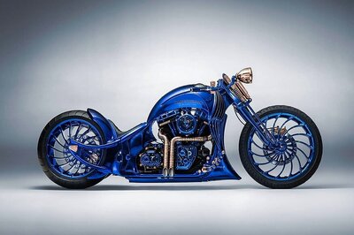 Rs 13 Crore Diamond Studded Harley-Davidson Blue Edition is World's Most Expensive Motorcycle - Image Gallery