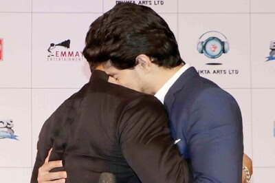 Snapshot: Sooraj Pancholi breaks down in tears, hugs Salman Khan at the trailer launch of 'Hero'