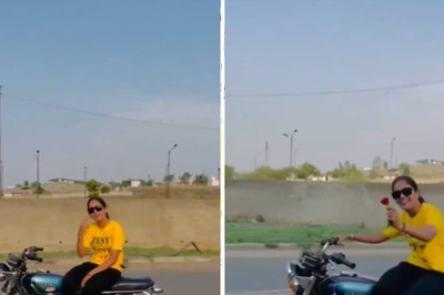 What's Wrong With Her? Woman Rides Bike Hands-Free In A Deadly Stunt