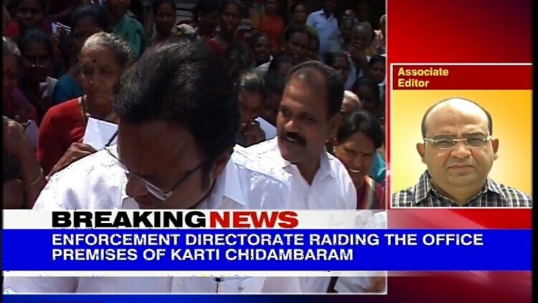 ED raids Karti Chidambaram's office in Chennai, seizes files & a laptop