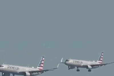 WATCH: Two American Airlines A321 Flights Land Side By Side On Parallel Runways in San Francisco