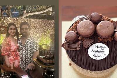 Inside Allu Arjun's 41st Birthday With Wife Sneha Reddy and Mouth-Watering Chocolate Cake; Pics
