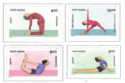 Yoga stamps issued by postal department forgotten