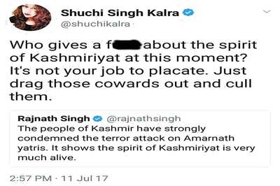 With Single Tweet on Amarnath, Kashmiriyat, Rajnath Singh Wins a Million Hearts