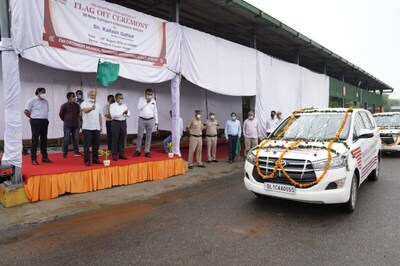 Delhi Transport Minister Kailash Gahlot Flags off 30 New Vehicles for Enforcement Wing