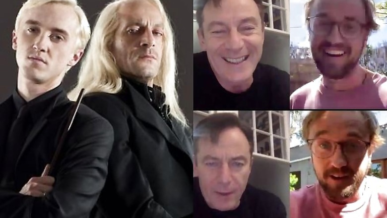 Malfoy Family Reunion: Tom 'Draco' Felton and Jason 'Lucius' Isaacs Unite to Share Lockdown Life