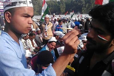 Called 'anarchists' and 'Naxals', AAP supporters celebrate as Arvind Kejriwal takes over as Delhi CM