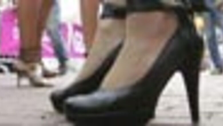 In Pics: Women in high heels sweat it out