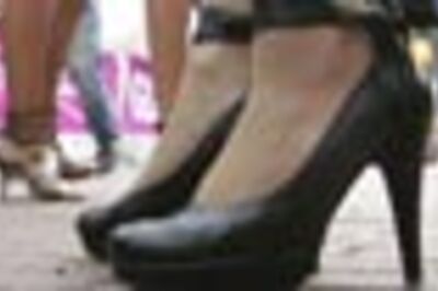 In Pics: Women in high heels sweat it out