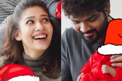Nayanthara, Vignesh Shivan Hold Twins Uyir and Ulagam Close As They Celebrate First Christmas With Sons