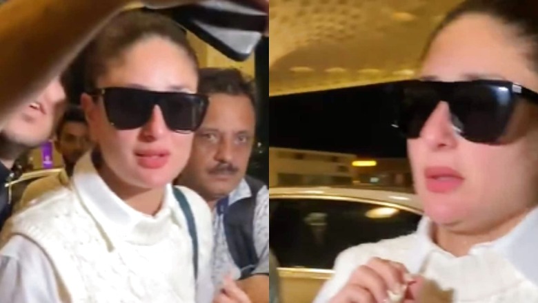 Kareena Kapoor Manhandled By Fans at Airport; Actor Panics After Shocking Incident | Watch Video