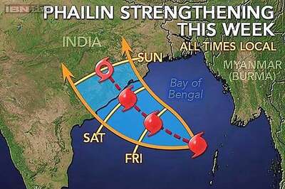 Sea turns rough ahead of cyclone Phailin landfall