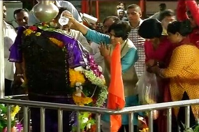 A 400-year-old ban goes, women enter inner sanctum of Shani temple