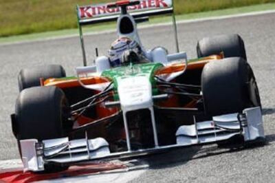 Force India's Sutil fastest in practice at Monza