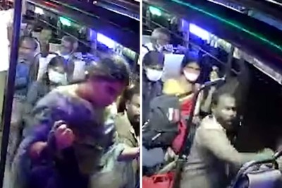 Bone-Chilling: Alert Conductor Saves Woman From Falling Off Moving Bus