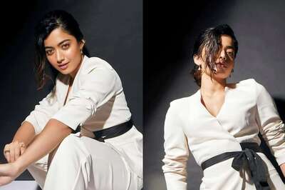 In White Pantsuit, Rashmika Mandanna's Dazzling Appearance At Awards Night