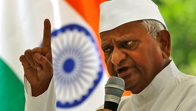 Anna to launch fresh agitation for Jan Lokpal Bill from October