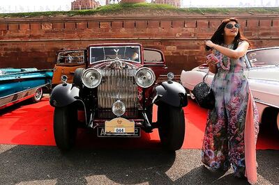 Vintage Car Rally Flagged Off At India Gate