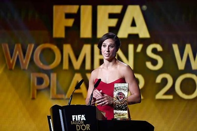 US World Cup winner Carli Lloyd gets FIFA world player award