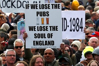 Thousands Protest COVID-19 Restrictions In Central London