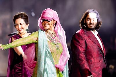 Rihanna Makes India Debut At Anant Ambani-Radhika Merchant Pre-Wedding Festivities In A Neon Green and Pink Outfit