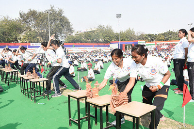 Police Week Celebration: 1,200 Girls Display Self-defence Techniques in Delhi