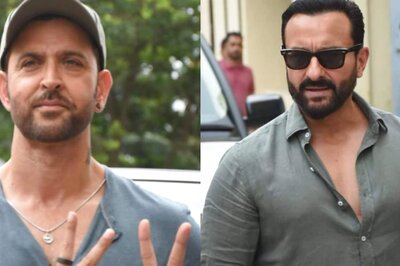 Hrithik Roshan, Saif Ali Khan Raise Temperatures at Vikram Vedha's Teaser Launch, See Pics