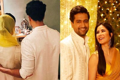 Vicky Kaushal Shares Pics Of His 'Ghar Ki Lakshmi' Katrina Kaif As They Celebrate 1st Diwali Post Wedding
