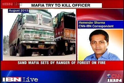 MP sand mafia allegedly tries to set Deputy Forest Ranger on fire
