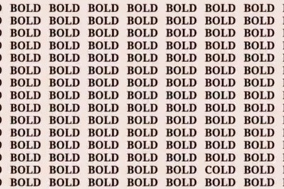 Find The Word Cold Among The Many Bolds In This Puzzle; You Don't Need A Hint