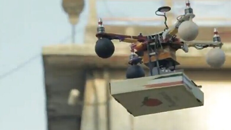Mumbai eatery delivers pizza using a drone
