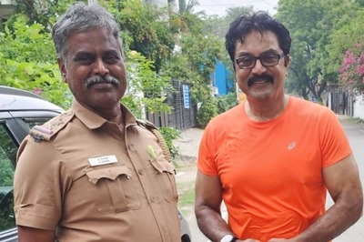Actor R Sarathkumar Meets The Police Officer Who Inspired The Movie Chennai One Day