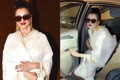 Rekha Proves She's Timeless Queen of Style, Pairs Comfy Sneakers With Traditional Saree; Watch Video