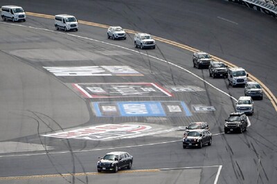 Donald Trump Takes a Warm Up Lap at Daytona 500 in Presidential Limo, 2nd US President To Attend NASCAR