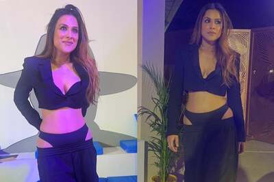 Sexy! Nia Sharma Flaunts Ample Cleavage In A Plunging Crop Vest; Photos Goes Viral