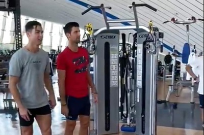 WATCH | Novak Djokovic Attempts to Learn the Cristiano Ronaldo Jump From the Portuguese
