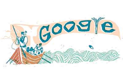Google doodles Herman Melville's Moby-Dick